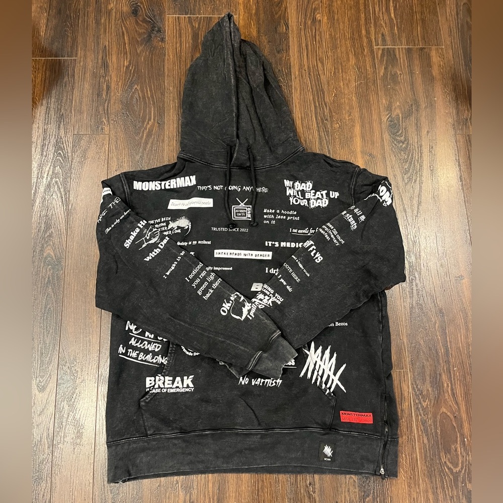 Whistlin Diesel Monster Max Goat Quote Hoodie Limited Edition #1133/3500 XXL